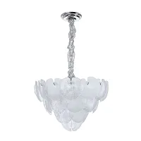 Люстра подвесная Kapri A4078LM-9CC Arte Lamp белая на 9 ламп, основание хром в стиле современный Люстра подвесная Kapri A4078LM-9CC Arte Lamp белая на 9 ламп, основание хром в стиле современный